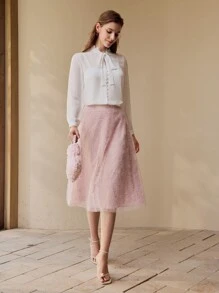 MOTF PREMIUM MESH ELASTISCHE TAILLE ROK