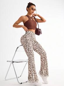 SHEIN High Waist Slimming & Tummy Control Casual Peach Butt Yoga Leggings, Fitness, Sports, Stretchy & Comfortable