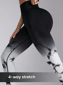 Seamless Sports Leggings, Minimalist Fashion Casual Everyday - Multicolor - View 4