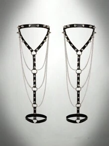 AltCore 1pc Women Leather Legband Lingerie Accessory