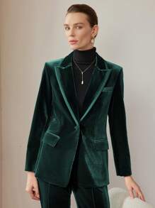 MOTF PREMIUM Blazer con solapa y un solo botón