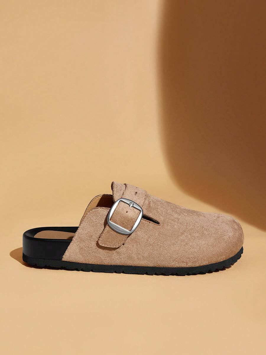 Solecia Women's Casual Versatile Simple Flat Sandals New Year Holiday - Khaki - View 1