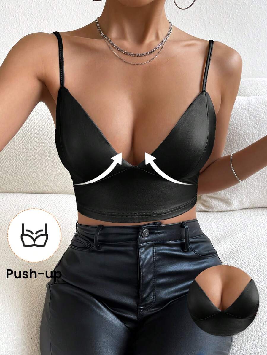 Firerie Women Solid Color Sexy Backless Supportive Camisole