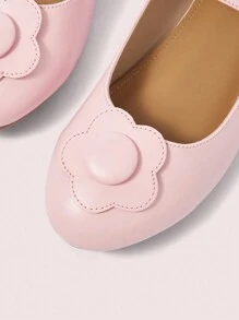 CUCCOO DOLLMOD Scarpe da donna piatte con decorazione floreale, per Natale e Capodanno, adatte per l'autunno/inverno e San Valentino - Rosa Baby - Visualizzare 7