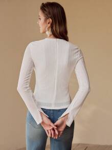 MOTF TEXTURED SLIM FIT TOP,SPRING/SUMMER