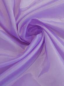 SHEIN Black Patent Leather Color Blocking Girls Long Boots - Purple - View 5