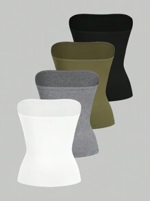 SHEIN EZwear 女士纯色贴身抹胸