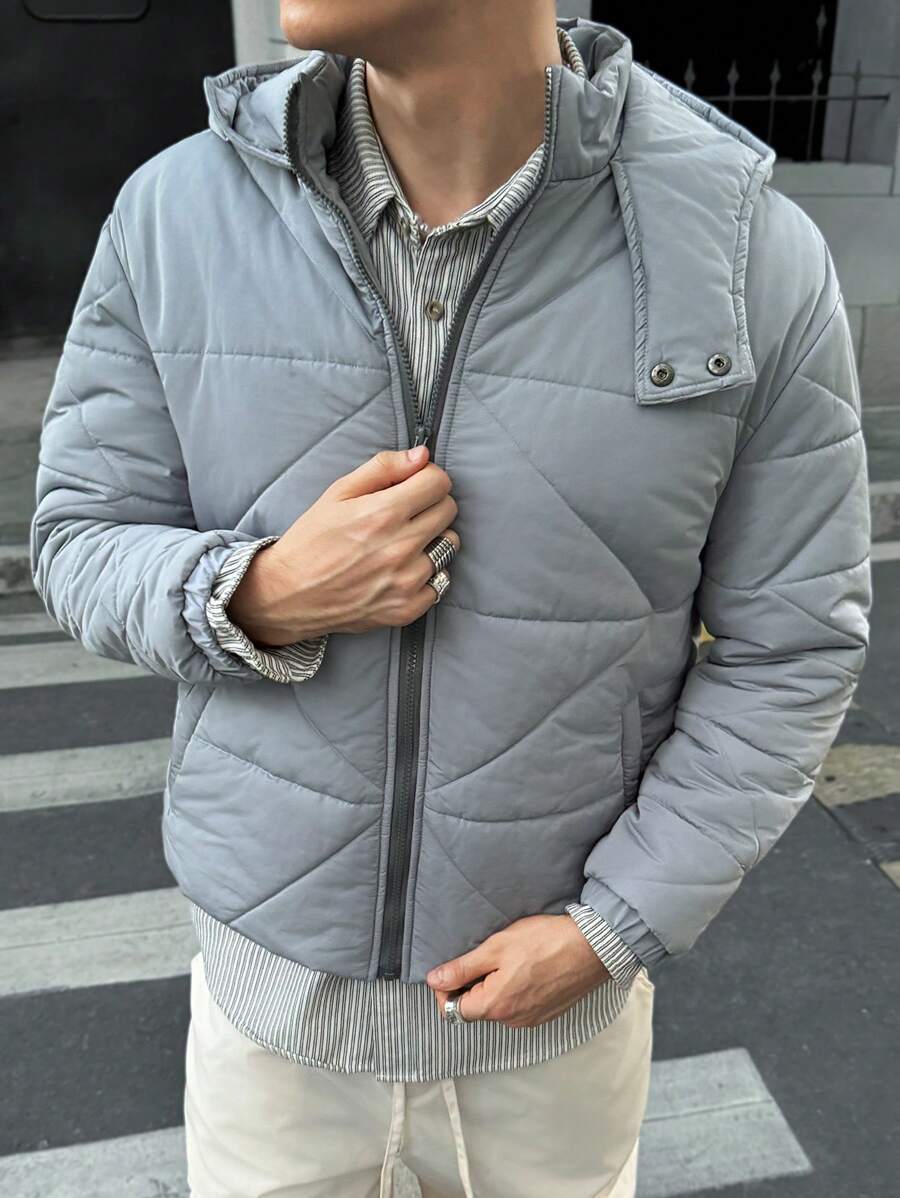 Manfinity VCAY Giacca casual fashion, aperta e ampia, a manica lunga, da uomo, in tessuto lavorato a maglia, adatta per l'autunno/inverno