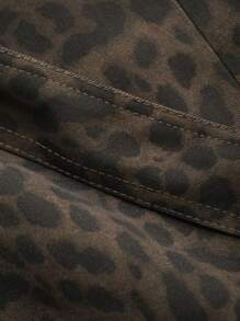DAZY Women Leopard Print Mini Skirt, Casual & Fashionable For Daily Wear Cheetah Print Fall Skirts Low Rise - Coffee Brown - View 8