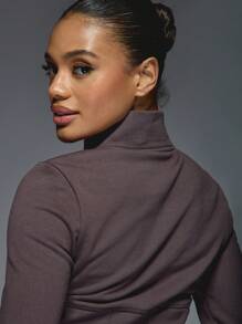 MISSGUIDED Athletic Performance Corset Style Training Jacket Full Zip Workout Running Yoga Active Sports Fitness Studio Dance Slim High Neck Exercise Top