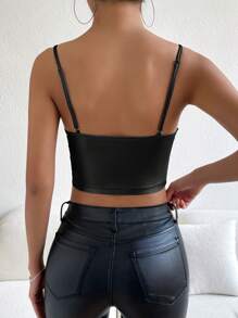 Firerie Women Solid Color Sexy Backless Supportive Camisole