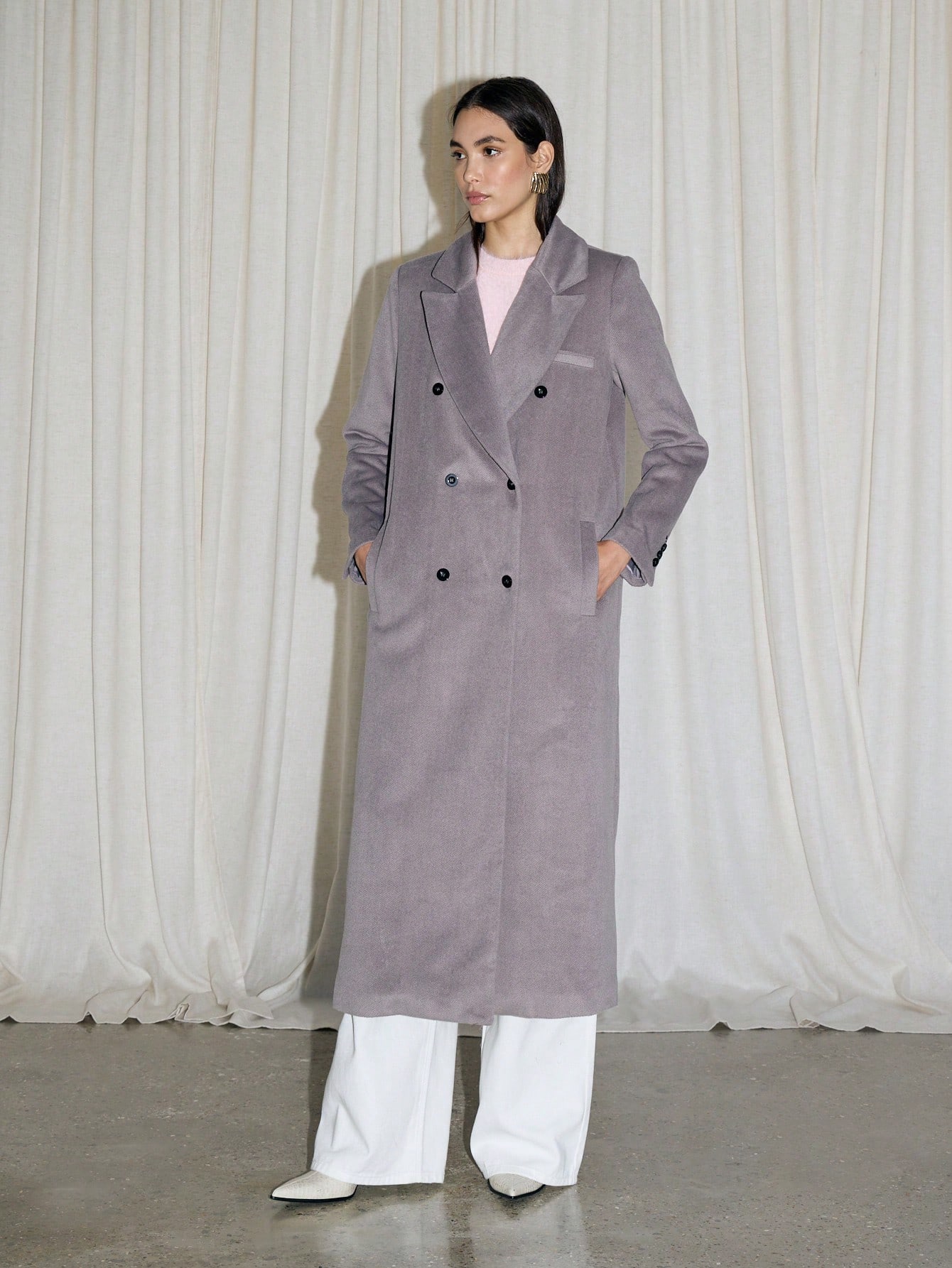 Wool Blend Trench