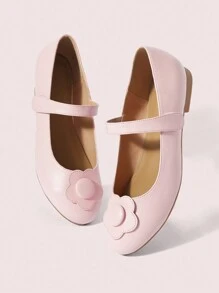 CUCCOO DOLLMOD Scarpe da donna piatte con decorazione floreale, per Natale e Capodanno, adatte per l'autunno/inverno e San Valentino - Rosa Baby - Visualizzare 2