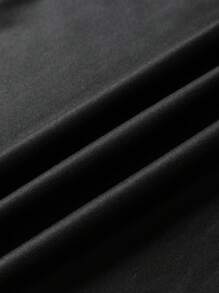 EMERY ROSE Cute Panda Print,Women's Top, Graphic Print Crew Neck T-Shirt With Pockets Graphic Tees Women Tops - Black - View 5