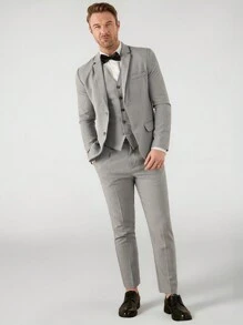 Manfinity NXTstreet Nam Dệt Giải trí Quần tây - Màu Xám nhạt - Xem 4