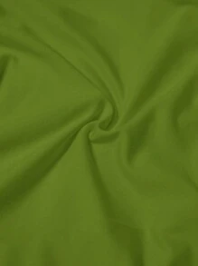 Slaydiva Vacation Ruffle Strap Cropped Tight Crop Top And Waist Tie Side Ruffle Hem Tight Shorts Co-Ord Set - Olive Green - View 8