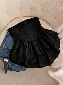 CosyJoli Top bandeau unicolor Smocked