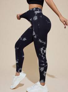 Seamluxe SHEIN Sport Women High Waist Seamless Elastic Fitness Leggings - Multicolor - View 4