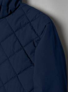 Manfinity Homme Plus Size Men's Plain Coloured Short Sleeve Pocket Casual Jacket