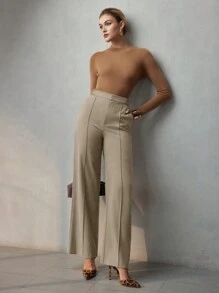 MOTF PREMIUM PRESS CREASE TAILORED SUIT PANTS - Apricot - View 1