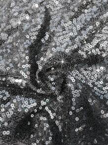 Viva Relle Đầm Maxi Không Tay Cổ Halter Viền Bất Đối Xứng Cho Nữ Ngày Lễ Sang Trọng Lãng Mạn Gợi Cảm Dự Tiệc Quyến Rũ Tiệc Tụ Tập - màu đen - Xem 8