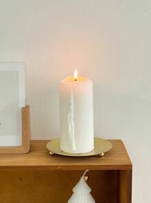 1 bucă farfurie decorativă din fier Suport pentru lumânări Suport pentru lumânări Placă pentru lumânări cu LED și lumânări de ceară, conuri de tămâie, spa, tavă de depozitare bijuterii pentru nunți