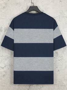 Manfinity Homme Loose Men's Color Block Drop Shoulder T-Shirt