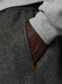 SUMWON Balloon Fit Knit Heavyweight Pleated Sweatpants - Dark Grey - View 5