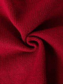 少女简约罗纹针织开衫和连体裤 2 件套