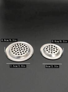 6/4/3/2 件不锈钢水槽排水过滤器套件，毛发收集塞 - 通用防堵塞盖，适用于浴缸、淋浴、厨房水槽，易于安装，居家必备 - 銀色 - 查看 2