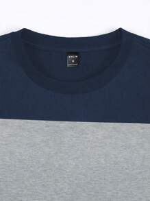 Manfinity Homme Loose Men's Color Block Drop Shoulder T-Shirt