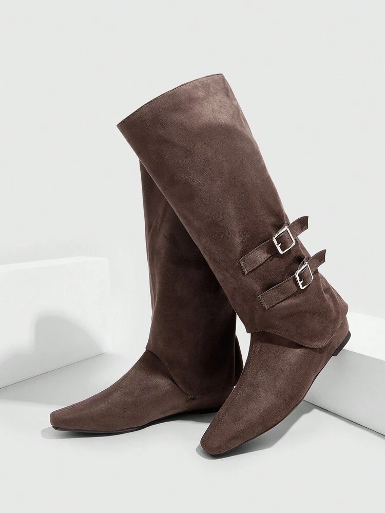 CUCCOO GRLICON Women's Over-The-Knee Boots, Y2K Style, Punk Rock, Biker, Cool Girl, Suitable For Halloween, Christmas, Party Occasions