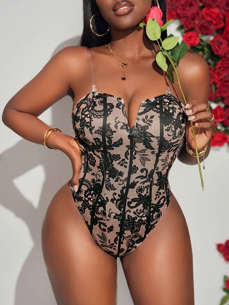 Slaydiva 性感夏季音乐节街头风格短款抹胸、夜店装优雅约会夜无袖黑色 PU 皮革女式紧身胸衣 - 黑色 - 查看 1