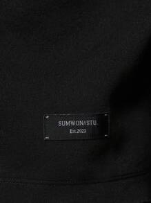 SUMWON Sudadera con capucha de estilo colegial urbano con diseño de tres estrellas y estampado en la espalda, de peso pesado y estilo relajado, para streetwear