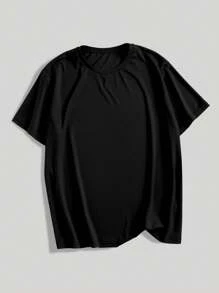 Manfinity Dauomo Men's Round Neck Short Sleeve T-shirt - Multicolor - View 8