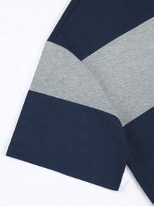 Manfinity Homme Loose Men's Color Block Drop Shoulder T-Shirt