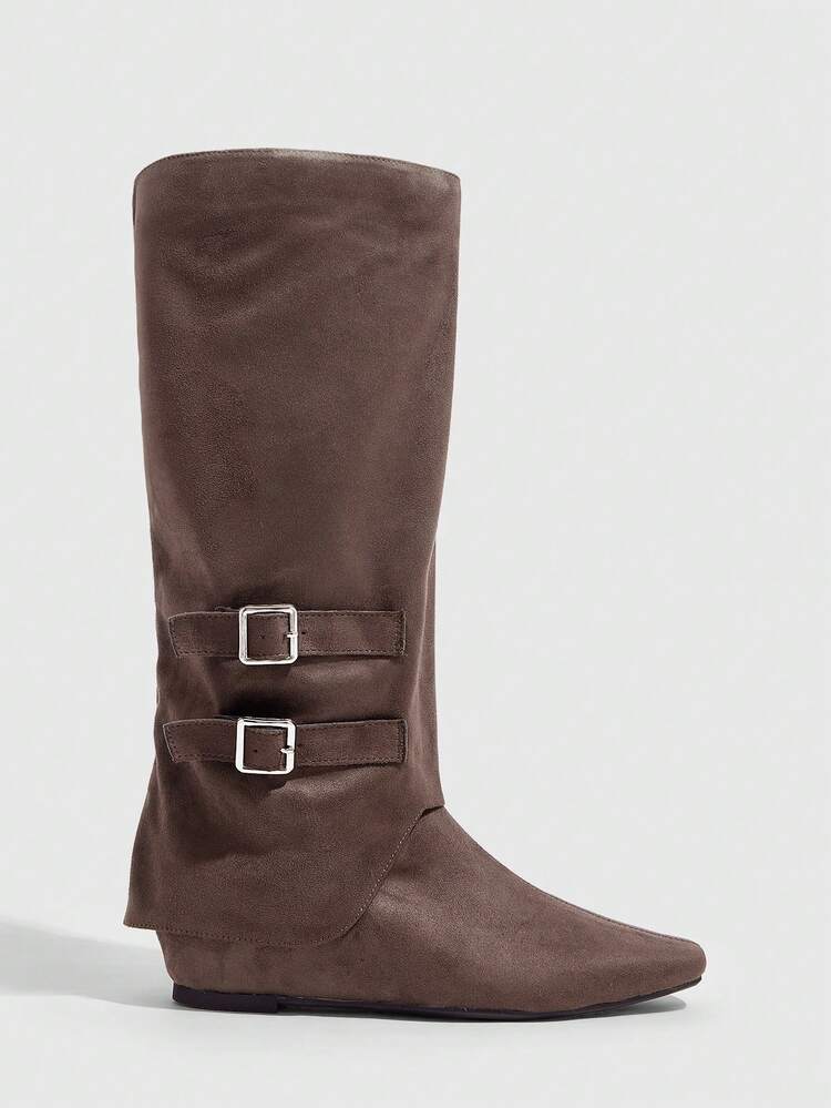 CUCCOO GRLICON Women's Over-The-Knee Boots, Y2K Style, Punk Rock, Biker, Cool Girl, Suitable For Halloween, Christmas, Party Occasions
