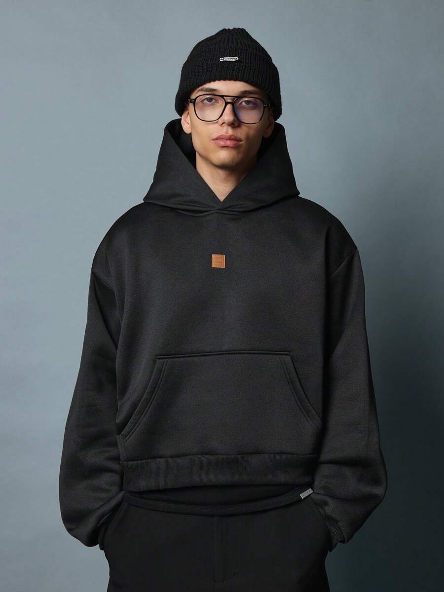 SUMWON Oversized Fleece Essential Hoodie Heavyweight Winter Kangaroo Pocket Streetwear Casual Daily Comfort Wear