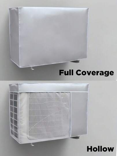1PC Air Conditioner Outdoor Unit Cover Full Coverage Hollow Waterproof Dustproof For School Office Home Travel Storage Home Essentials Christmas