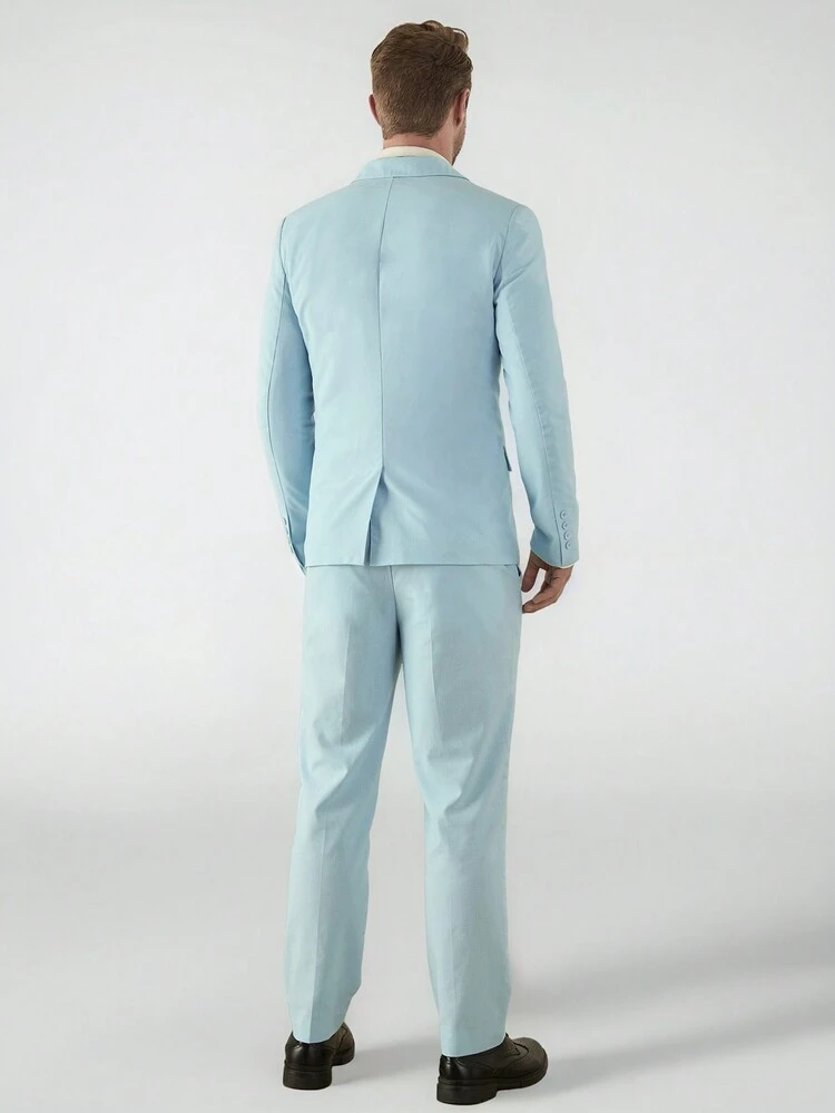 Men's Woven Integrated Suit Three-Piece Set