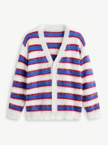 Mainfolk Men's Knitted Loose Casual Long Sleeve Cardigan, Suitable For Autumn/Winter - Multicolor - View 1