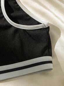 Set de 2 sujetadores deportivos cómodos y sencillos para adolescentes - Multicolor - Ver 4