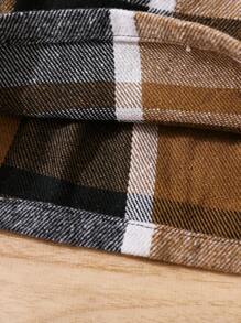 SHEIN Leap Crew Elegant Plaid Mini Skirt, Suitable For Young Girl And Toddler Young Girl, Suitable For Daily Casual Wear And Formal Occasions