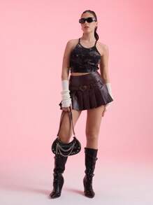 SHEIN EZwear Tie Dye Cami Top - Multicolor - View 7