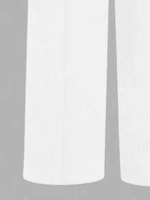 SHEIN Clasi Pantalon De Costume À Jambes Droites Pour Femmes De Grande Taille