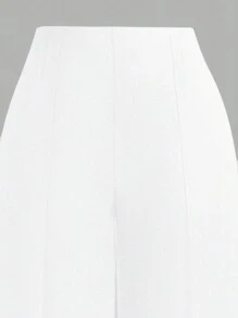 SHEIN Clasi Pantalon De Costume À Jambes Droites Pour Femmes De Grande Taille