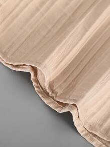 Manfinity Homme Men Solid Button Up Shirt & Drawstring Waist Pants Without Tee, Men Co Ord Set, Casual Two Piece Set Men, Cozy Outfits