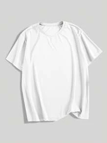 Manfinity Dauomo Men's Round Neck Short Sleeve T-shirt - Multicolor - View 4