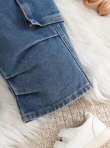 Cozy Pixies Baby Boys Vintage Denim Relaxed Fit Pants