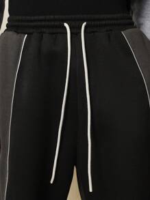 SUMWON Performance Athletic Jogger Pants Drawstring Waist Elastic Ankle Casual Workout Running Training Loungewear Soft Sweatpants With Side Pockets - Black - View 6